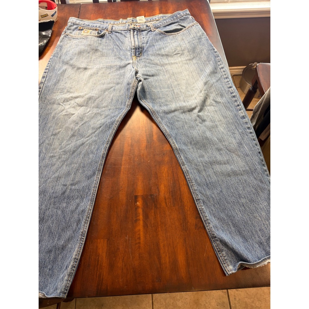Cinch Locker Stock Mens Light Wash Straight Leg Denim Jeans 42x32 MB92834013